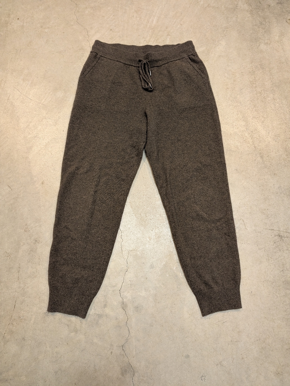 Quince Mongolian Cashmere Sweatpant Joggers Mens M Brown Drawstring